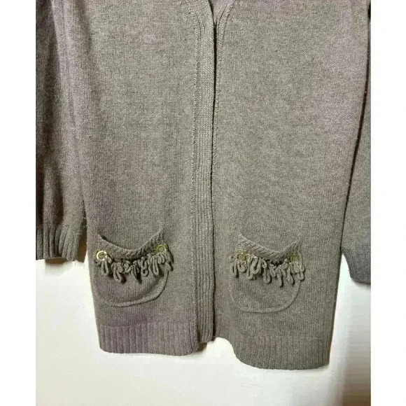 Nougat London Women 1 Cashmere/Angora Blend Sweater Quiet Luxury Long Sleeve - Picture 3 of 10